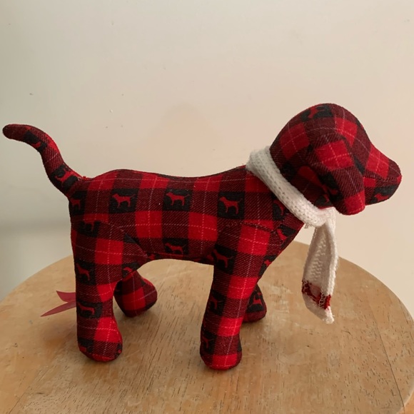 Victoria’s Secret PINK scarf dog plushie - Picture 3 of 5